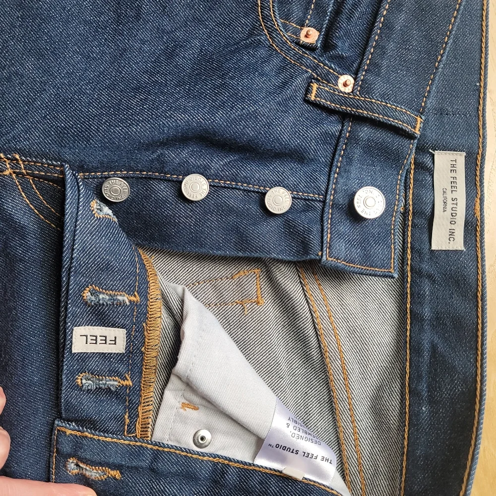 NWOT FEEL Studio Premium Selvedge Indigo Jeans - Picture 7 of 16